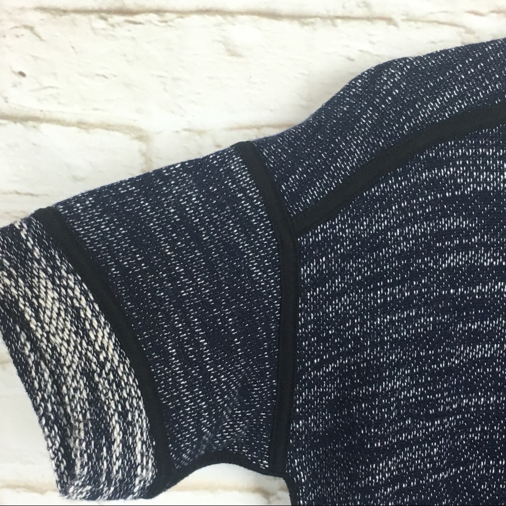 Madewell Blue Knit Short Sleeveless Sweater Dress - Picture 5 of 8